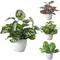 1pc Artificial Bonsai Flower Foliage Plant Potted Home Living Room Garden Office Restaurant Desktop