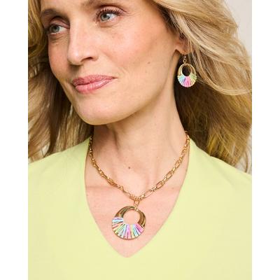 Draper's & Damon's Women's Colors of the Rainbow Necklace - Multi