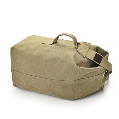 TEMU 1pc Fashion Large Capacity Travel Backpack, Outdoor Travel Sports Backpack, Trendy Canvas Backpack For School Image