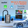 IHeylinkit 2 in1 CarPlay Adattatore Wireless CarPlay Mini Box Android Auto Dongle Per Benz Audi Mazda Kia Toyota VW OEM Autoradio