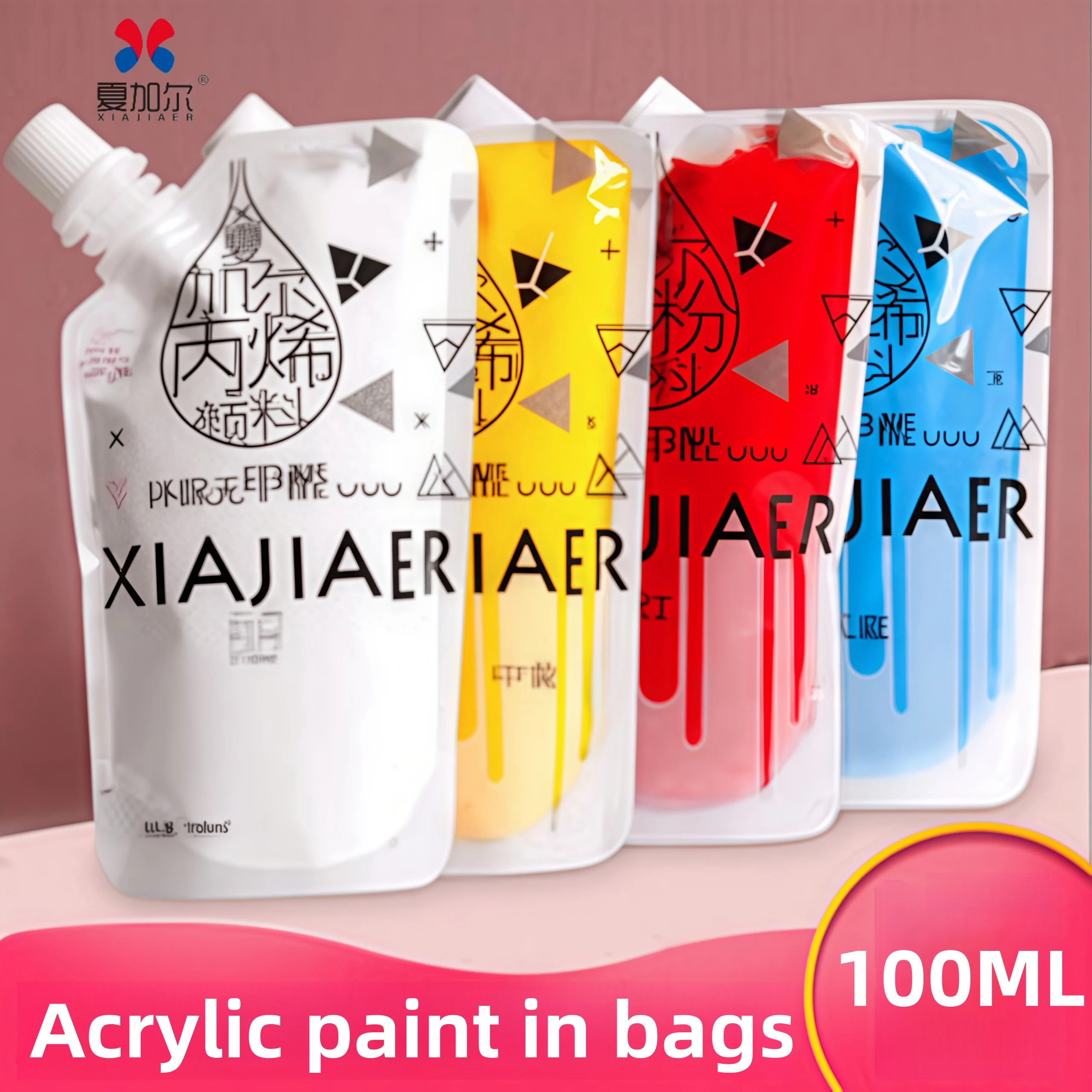 Peinture acrylique Chagall 100 ml/64 couleurs en sachet, pour artistes, étudiants en art, peinture, graffiti, bricolage, fournitures artistiques