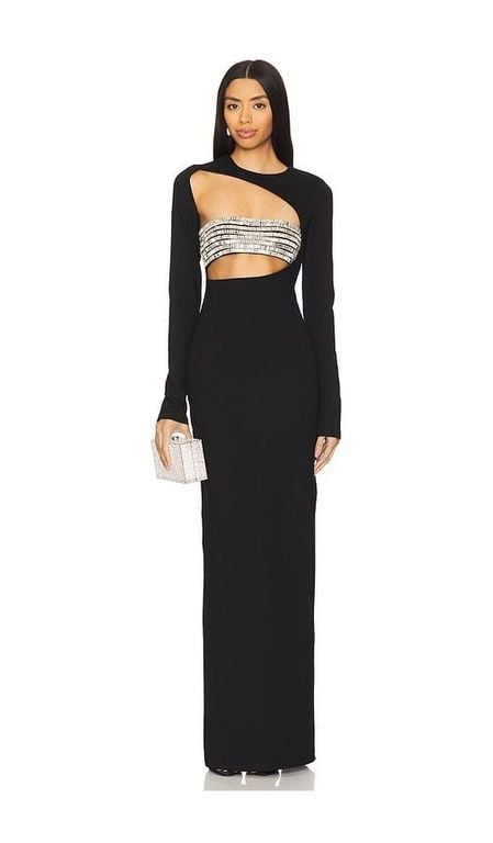 Gelina Maxi Dress - Black - Camila Coelho Dresses