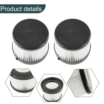 2 Stück Filter waschbar wiederverwendbar für DEWALT DCV501HB 20 V Akku-Handstaubsauger DCV5011H Image