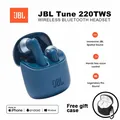 Auricolari Bluetooth wireless originali JBL Tune 220TWS Auricolari stereo con suono dei bassi, cuffie con microfono con riduzione del rumore JBL T220 tws