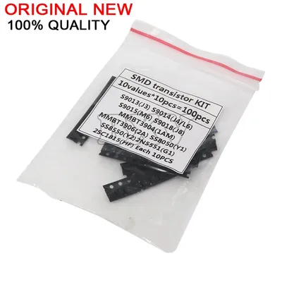 10 arten x10pcs = 100 stücke sot-23 smd transistor kit s9013 s9014 s9015 s9018 mmbt3904 mmbt3906 Image