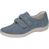 Klettschuh WALDLÄUFER "HENNI", Damen, Gr. 8 (42), blau, Nubukleder, sportlich, Schuhe, Komfortschuh, Freizeitschuh, Halbschuh mit Nieten und H-Weite