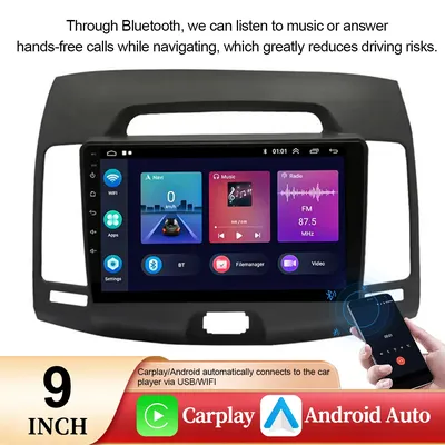 Android 13 2Din Car Radio Multimedia Video Player For 2006-2012 Hyundai Elantra 9 inch Navigation