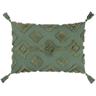 Furn. Dharma Tufted Cushion - Green Cotton - One Size | Furn. Sale | Discount Designer Brands