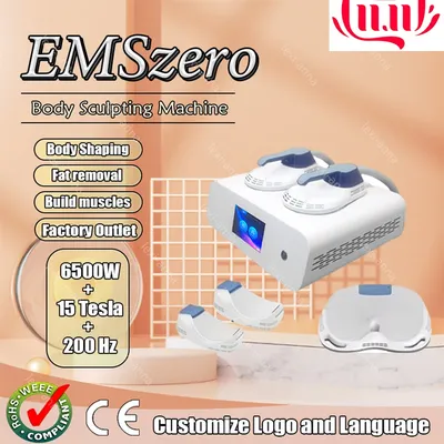 2024 Newest EMSzero 200HZ 15 Tesla EMS 6500W RF Body Shaping Slimming Weight lose Burns fat Muscle