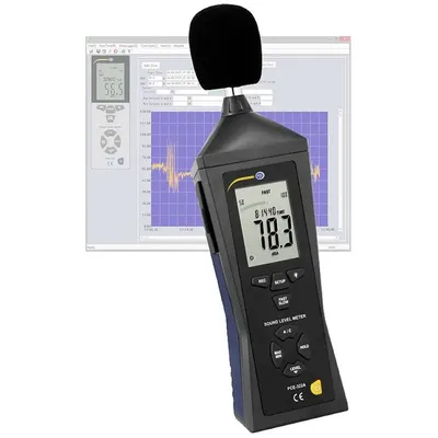 Level Indicator Class II Decibel (dB) Meter with Data-Logging functionality from PCE Instruments