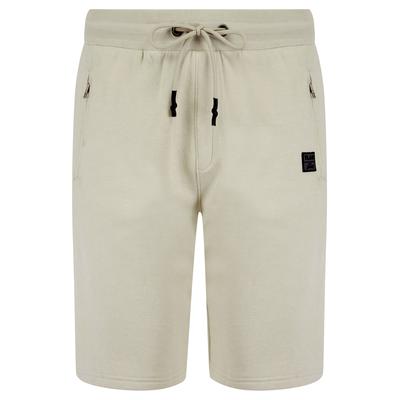 Jogger Shorts Invective Brushback Fleece Jogger Shorts with Zip Pockets in Light Grey / L - Tokyo Laundry