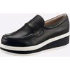 Slipper HEINE, Damen, Gr. 38, schwarz, Leder, Leder, modisch, Schuhe