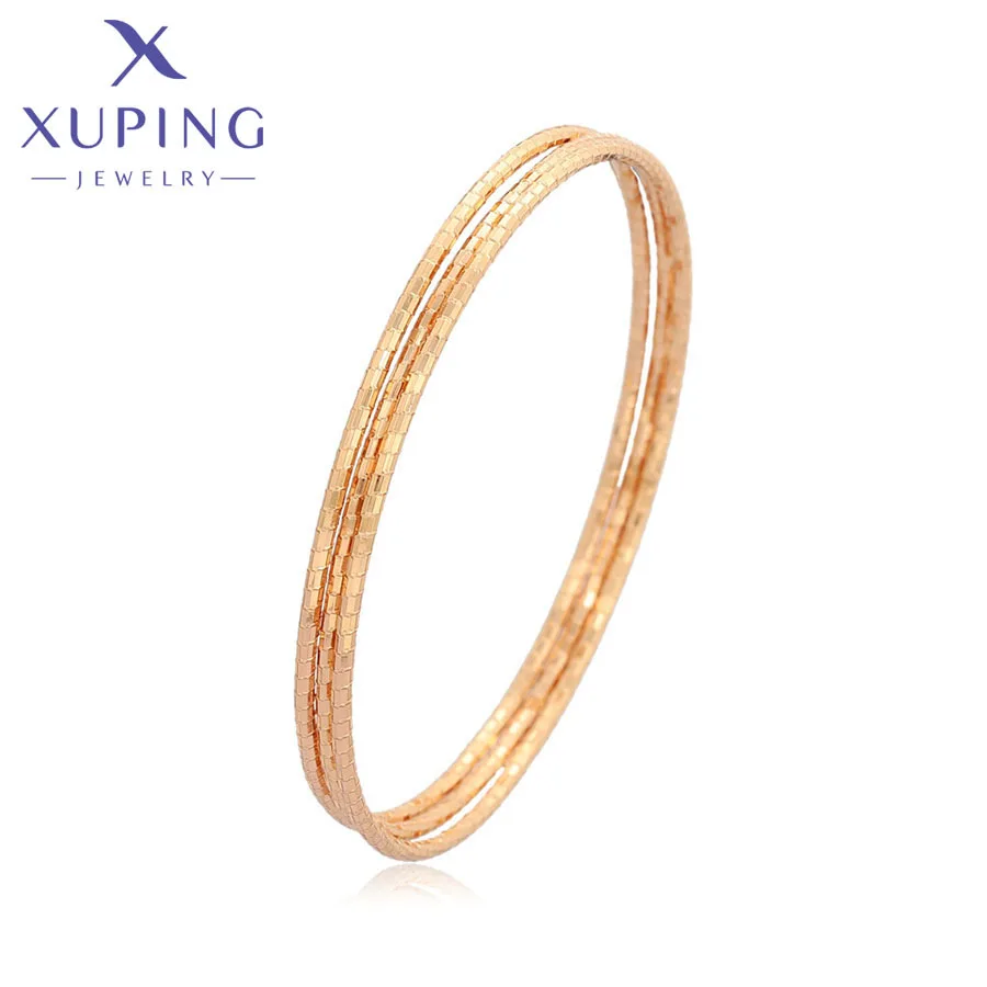 Xuping Schmuck Neue Ankunft Modische 67mm Gold Farbe Überzogene frauen Armreif Set Party Geschenke X 001003307 Image