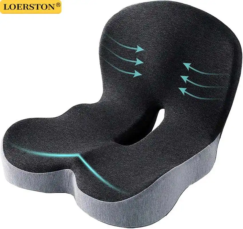 Memory Foam Kissen Innen Zubehör Kissen Autositz Taille Kissen Lordosenstütze Büro Kissen Stuhl Kissen Image