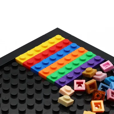 300/550/1000 stücke DIY-Blöcke Bausteine dünn 1x1 pädagogische Montage Bau spielzeug für Kinder Image