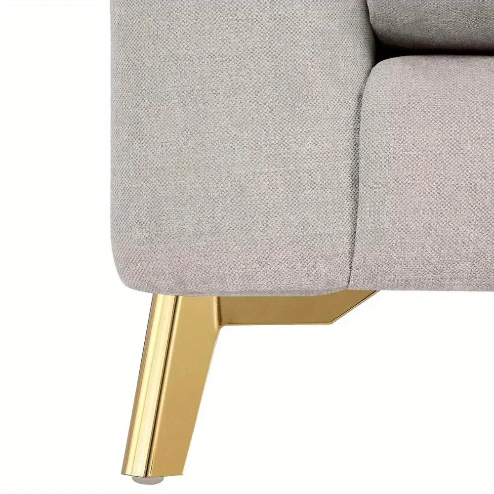 2/4 stücke 10cm Sofa beine Dekoration moderne Büro beschläge Eisen Wohnzimmer möbel Küche goldene Stahls chrank Füße Sofa beine Image