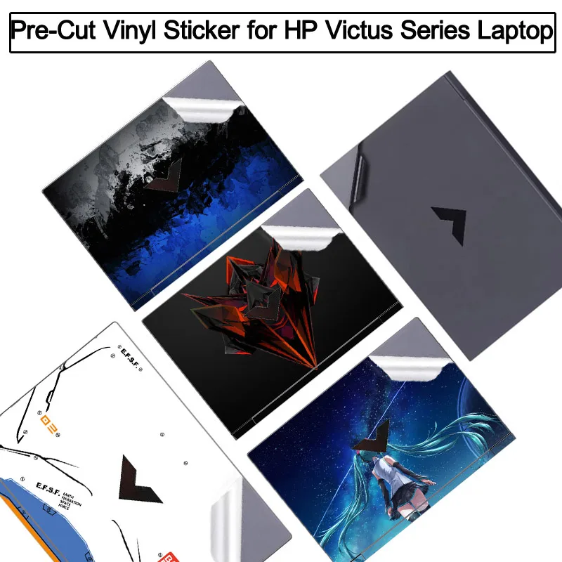 Anti-Kratzer-DIY-Vinyl-Aufkleber-Haut-Aufkleber-Abdeckungsfolie für 2024 2023, HP Victus Gaming Laptop 15,6 16,1 Zoll, 15-fa, 15-fb, 16-r, 16 s Image