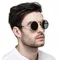 Neue Vintage Steampunk Sonnenbrille Runde Dampf Punk Metall Frauen Beschichtung Sonnenbrille Männer Retro Kreis Sonnenbrille Klappe sonnenbrille
