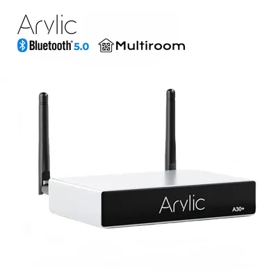 Arylic A30+ WiFi und Bluetooth 5.0 Sound-Leistungsverstärker 30Wx2 Mini HiFi Stereo Wireless Audio Image