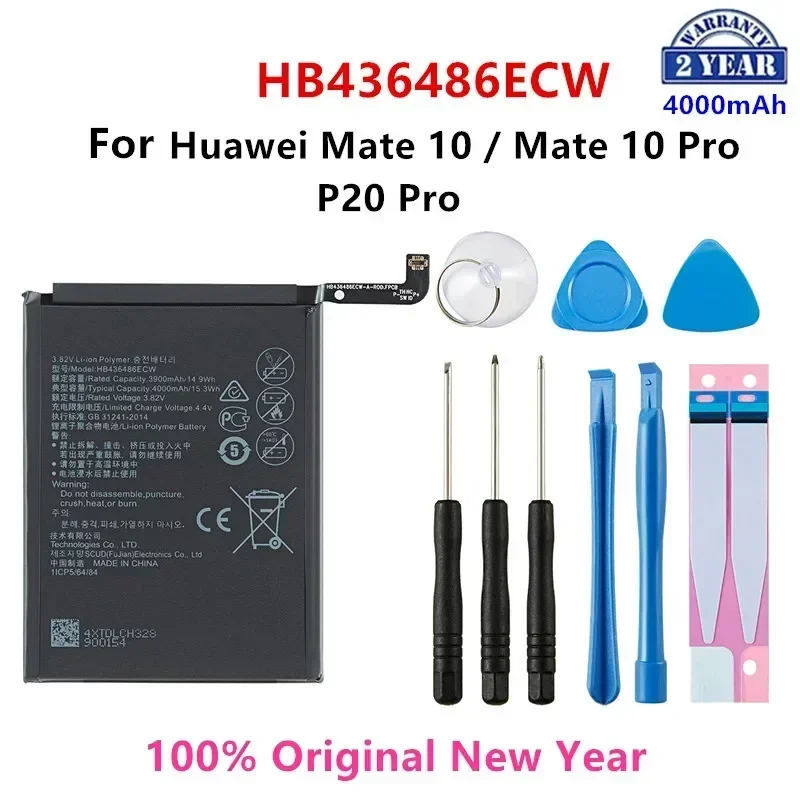 100% original hb436486ecw 4000mah batterie für huawei mate 10 mate 10 pro/p20 pro al00 l09 l29 tl00 batterien werkzeuge Image