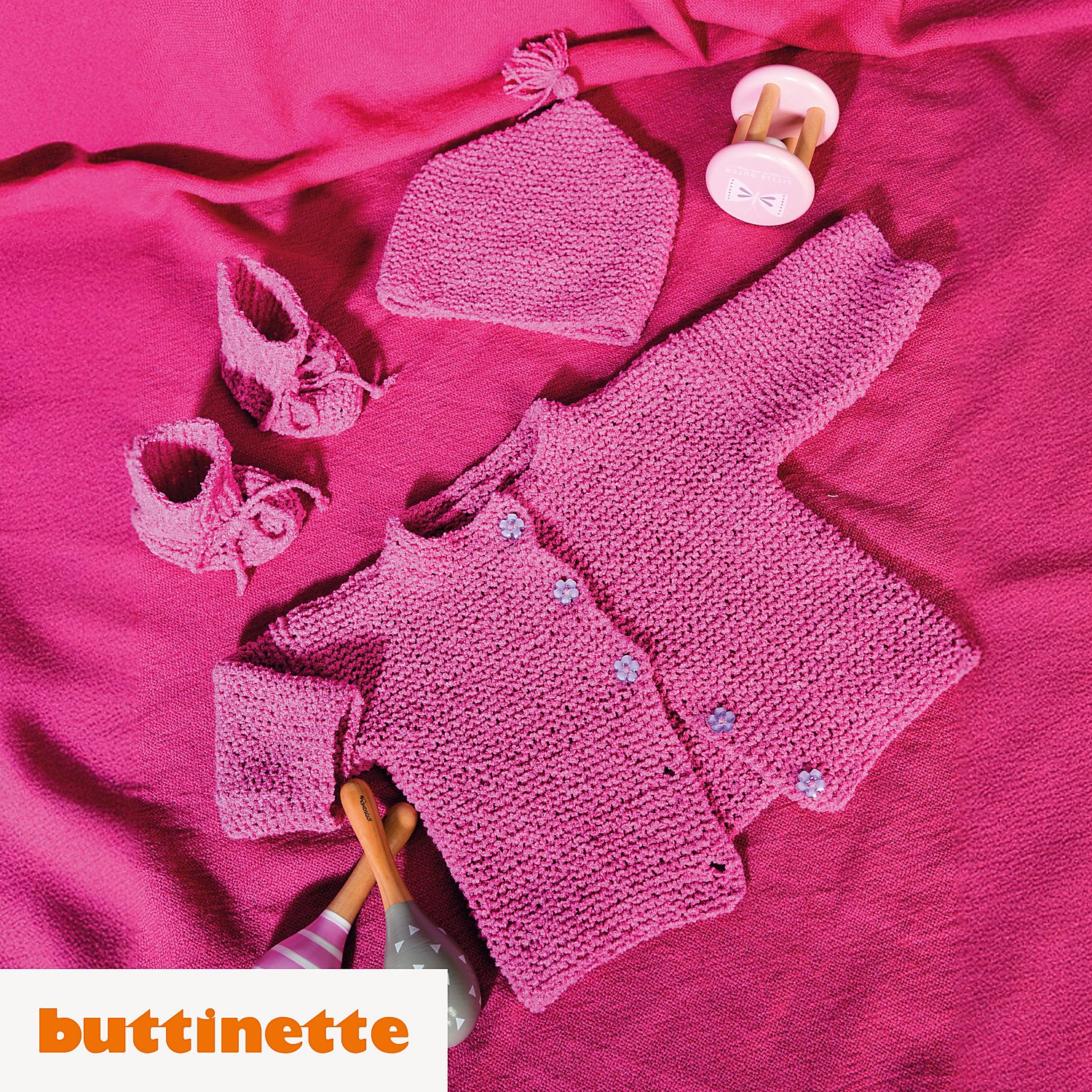 Strickanleitung – Baby-Set aus Woll Butt Fraja Image