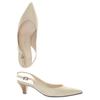 Peter Kaiser Damen Sandale, Gr. 4.5, beige, kein Etikett