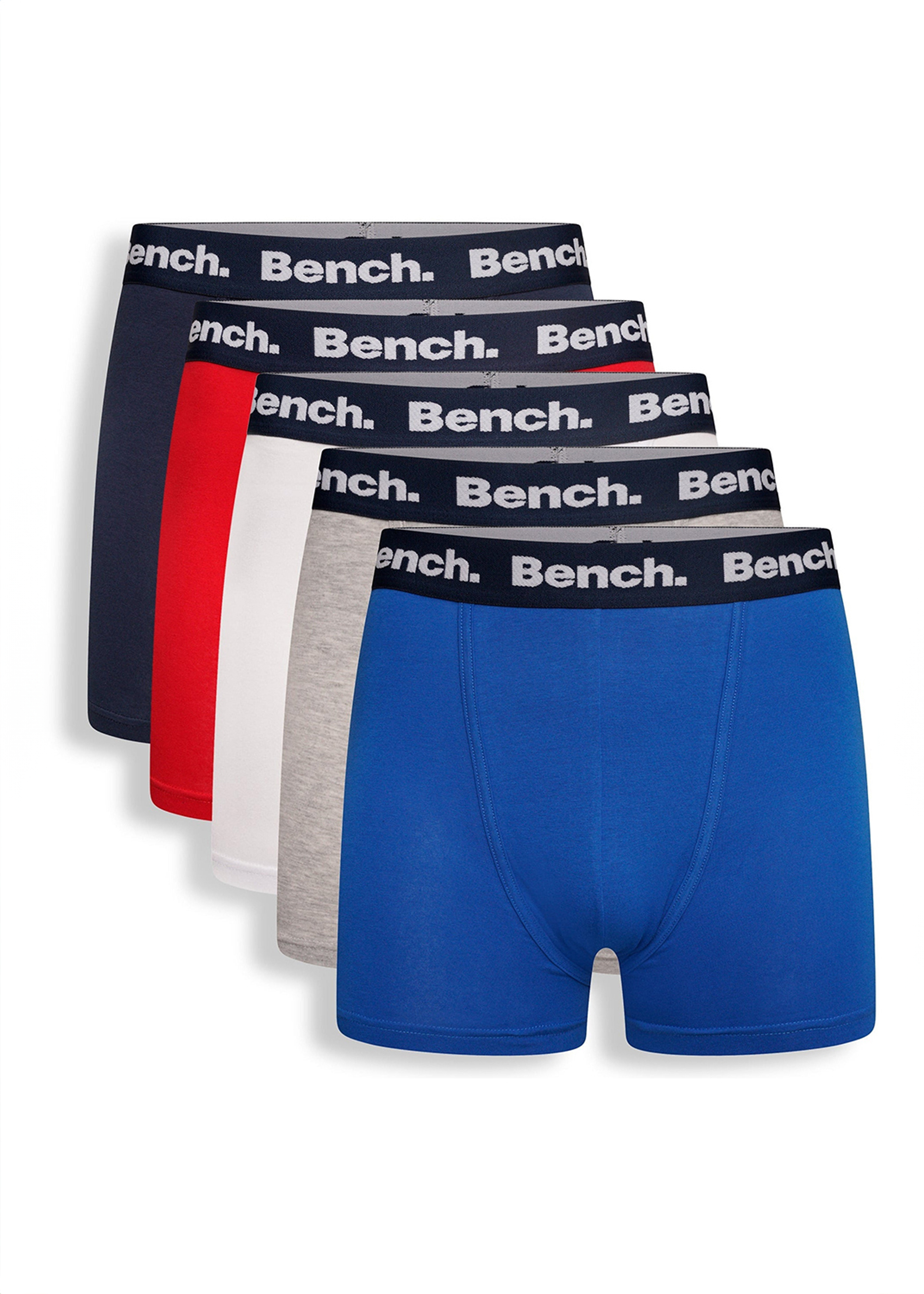 Bench Mens 5 Pack 'acura' Cotton Rich Boxers - Multicolour - Size Small | Bench Sale | Discount Designer Brands