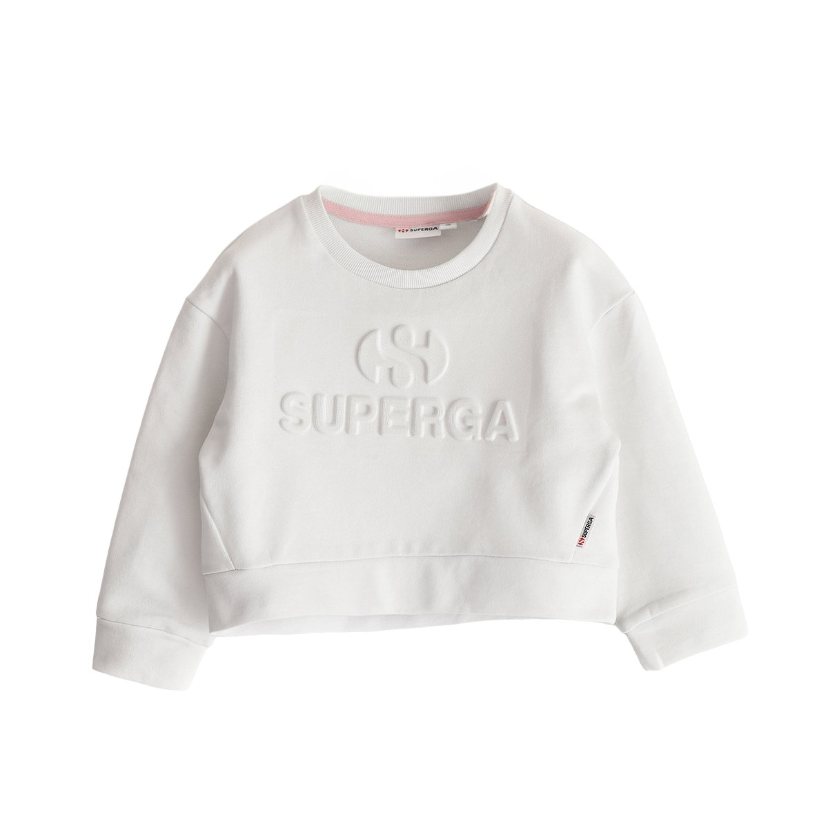 Superga Childrens Unisex Childrens/kids Logo Sweatshirt (white) Cotton - Size 6Y | Superga Sale | Discount Designer Brands