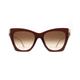 Alexander Mcqueen Cat Eye Womens Brown Gold Gradient AM0375S - One Size | Alexander Mcqueen Sale | Discount Designer Brands