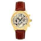Thomas Earnshaw Nasmyth Grande Date Chronograph Mens Japanese Quartz 43mm Gold Watch With Genuine Leather Strap - One Size