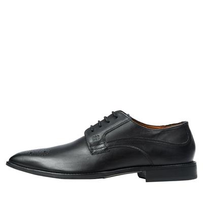 Lorenzo Black Derby Plain Vamp Image