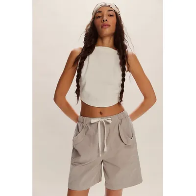 Boardwalk Shorts by free-est at Free People in Sleet Grey, Size: Small