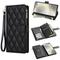 téléphone Coque Pour Samsung Galaxy S24 S23 S22 S21 Ultra Plus A55 A35 A25 A15 5G S20 FE S25 Ultra Portefeuille Magnétique fermeture Éclair avec lanière Rétro Formes Géométriques TPU faux cuir