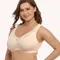 Soutien-gorge grande taille en dentelle pur coton pour femme, sous-vêtements sans couture, sans fil, ultra-fin, confortable, soutien-gorge pour homme et femme d