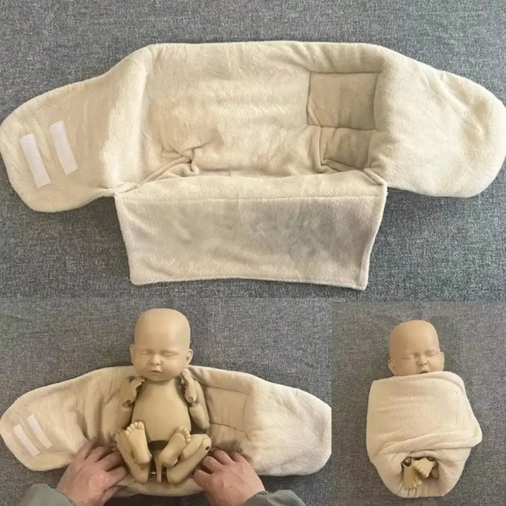 Neugeborenen Posiert Sitzsäcke Neugeborenen Fotografie Requisiten Wraps Baby Swaddle Tasche Decke Posiert Wrap Swaddling Fotografia Zubehör Image
