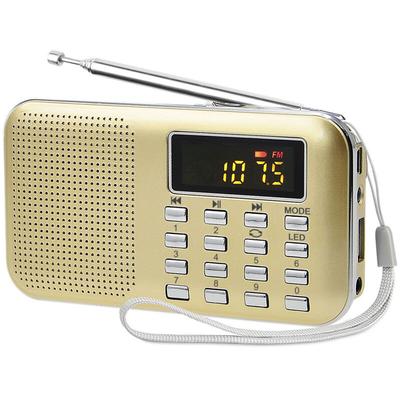 Shining House - Tragbares Radio, UKW-AM-Radio, Batterien und Netz, MP3, Lautsprecher, Image