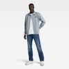 Straight-Jeans G-STAR "Mosa Straight", Herren, Gr. 33, Länge 32, blau (faded cascade), Denim/Jeans, Obermaterial: 99% Baumwolle, 1% Elasthan, casual, straight fit, Jeans, mit hellen Nähten