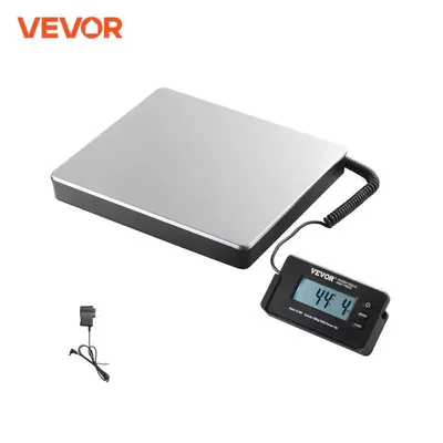 VEVOR 440lbs Digital Shipping Scale with Timer Tare Function HD LCD Screen Portable Package Postal