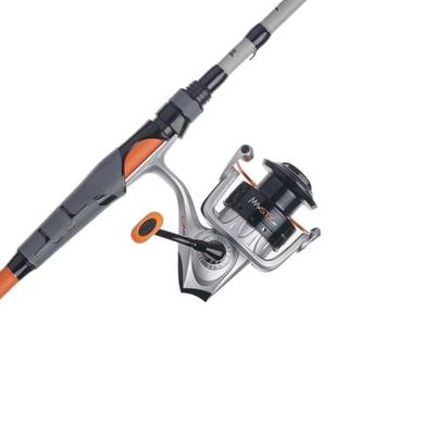 Abu Garcia Max STX Spinning Combo - Gray Black Orange Silver 30
