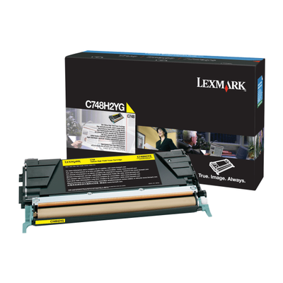 Lexmark High Yield Laser Toner Cartridge - Yellow - 1 / Pack - 10000 Pages