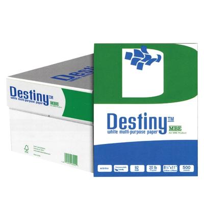 Destiny Multi-Use Printer & Copy Paper, White, Letter (8.5" X 11"), 5000 Sheets Per Case, 20 Lb, 92 Brightness, Case Of 10 Reams