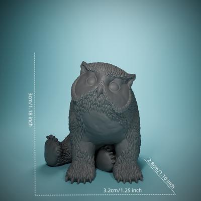 TEMU Miniature Howlbear Cub Figure For Board Games – Intricate Design Abs Model, Ideal For Rpgs & Play – Age 14+