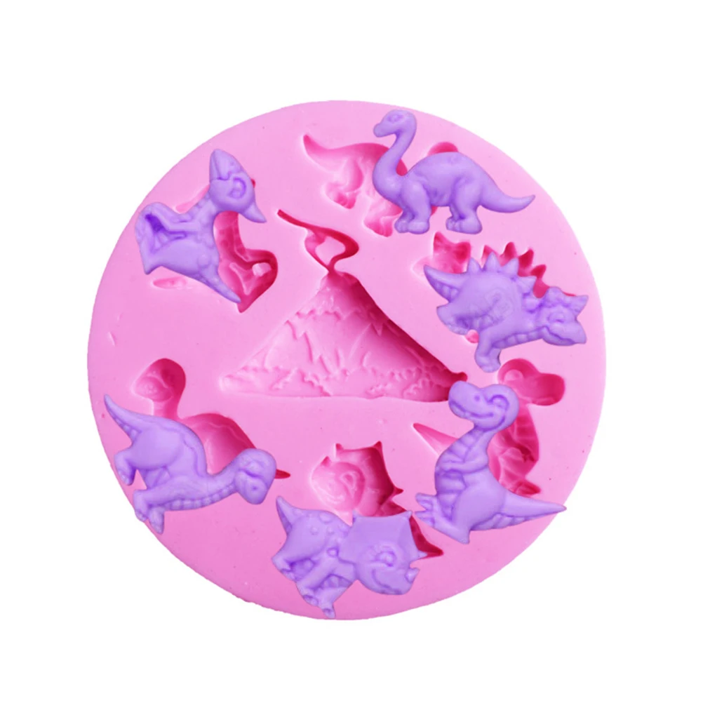 Dinosaurier Silikon Fondant Kuchen Decoating Form Schokolade Backen Sugar craft Form 1 pc Image