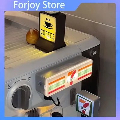 Coffee Shop Magnetische Kühlschrank Aufkleber Kreative Convenience Store Licht Label Kann Image