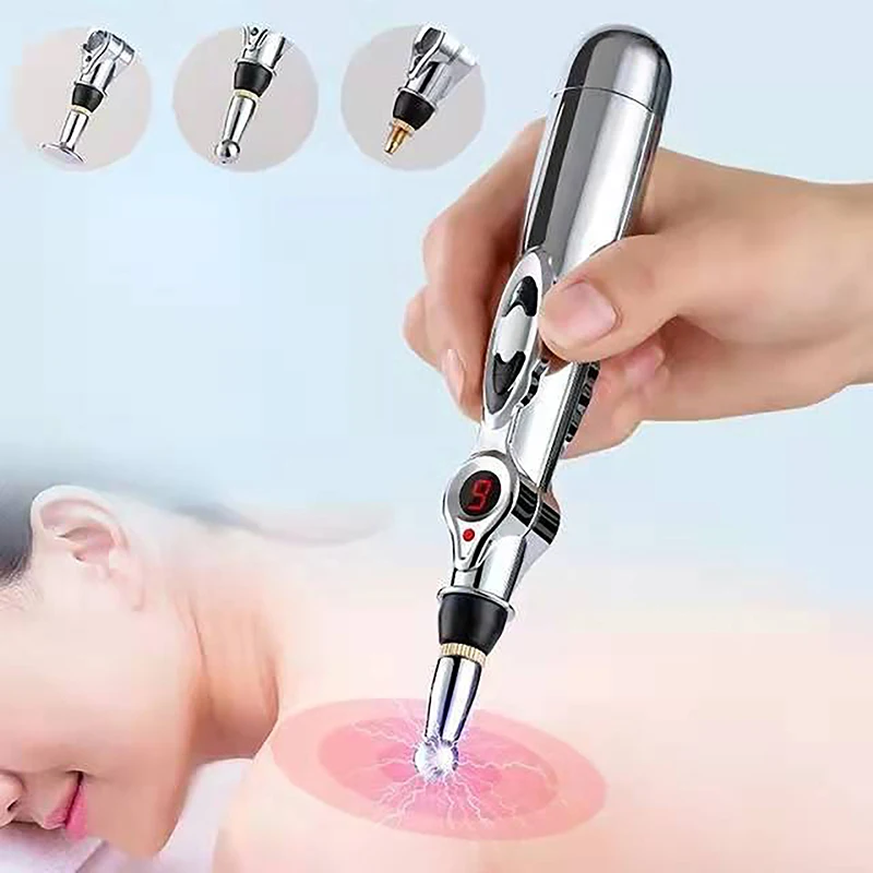 Elektrische Akupunktur Punkt Massage Stift Schmerz linderung Laser therapie elektronische Meridian Energie Körper Kopf Rücken Nacken Bein Massage gerät