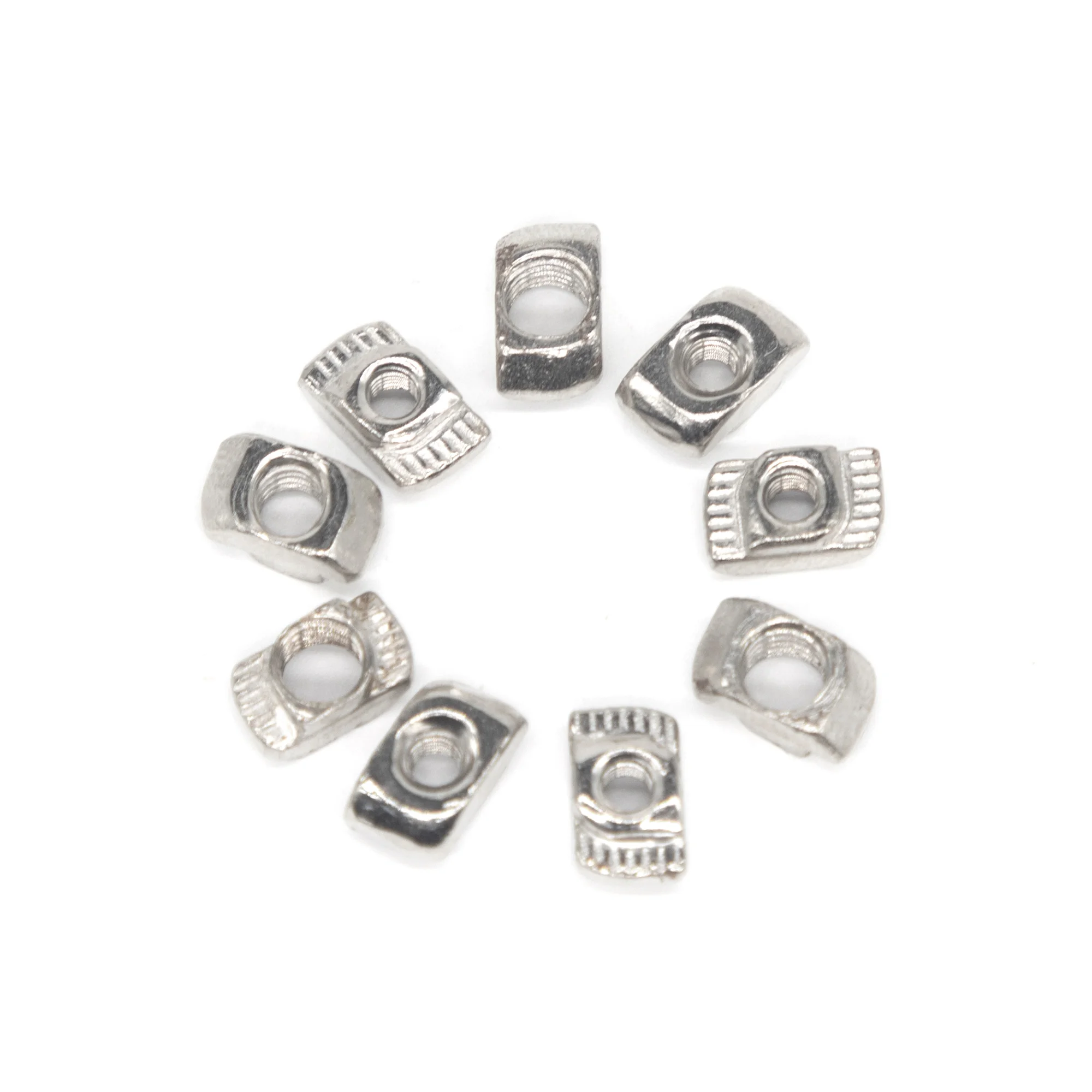 100/50 stücke M3 M4 M5 * 10*6 Für 20 Serie Slot T mutter Schiebe T Mutter Hammer Drop in Mutter Befestigen Stecker 2020 Aluminium Extrusions Image