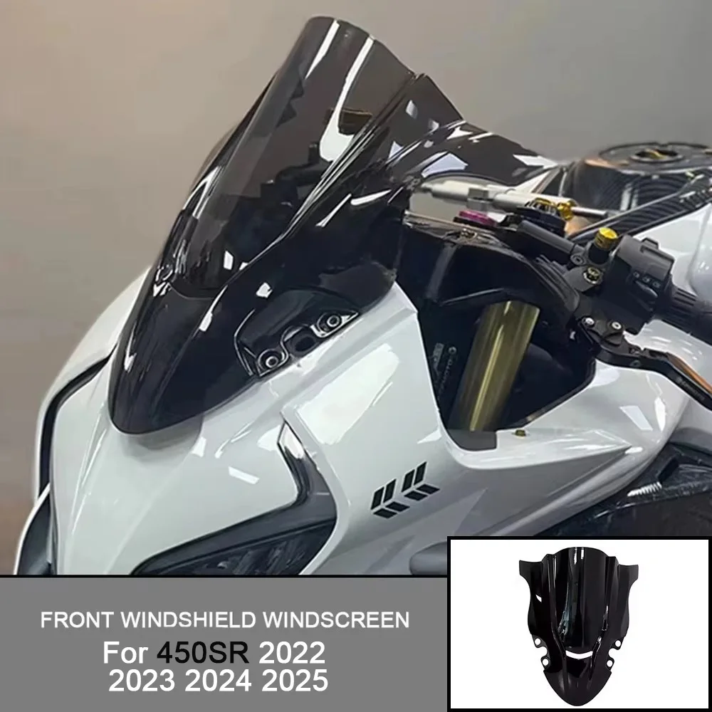 Für 450SR 450SR 2022 2023 2024 2025 Motorrad Frontscheibe Windschutz Abdeckung Kunststoff Wind Schild Deflektor Racing Windschutzscheibe Image