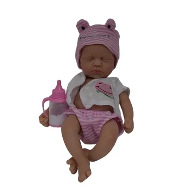 12" 30 cm Mädchen Micro Preemie Ganzkörper-Silikon-Babypuppe Lebensechte Mini-Reborn-Puppe