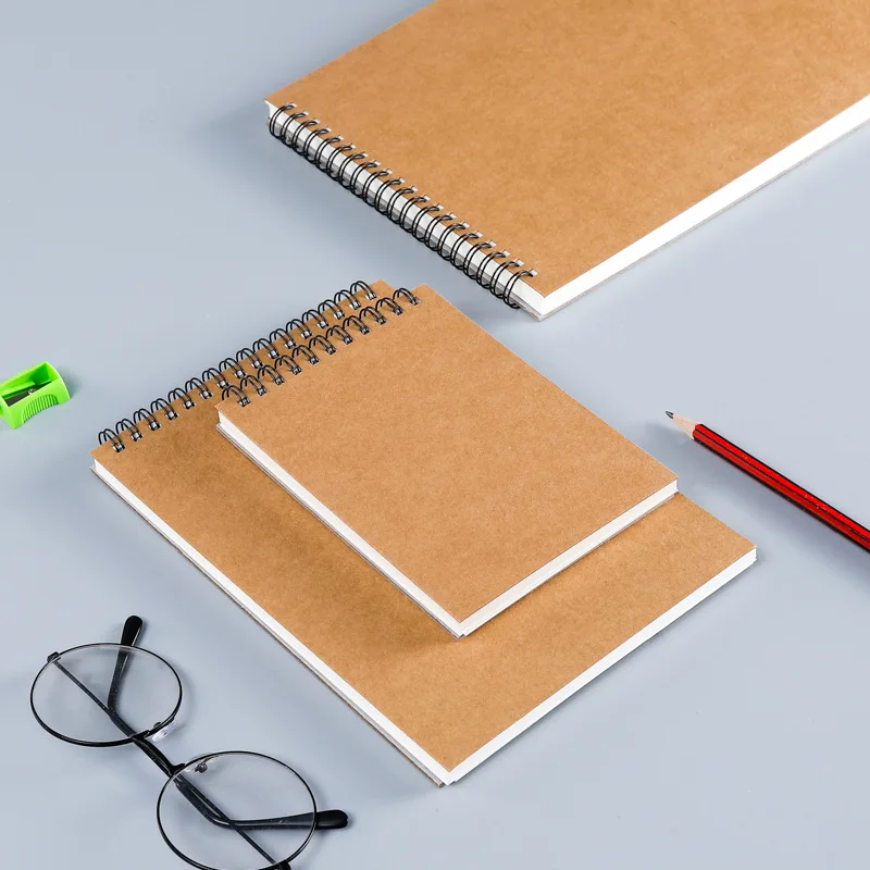 1 Stück Kunst-Skizzenbuch 160 g/m2 30 Blatt/60 Seiten Zeichnung Aquarell-Spiral-Notizbuch zum Skizzieren Image