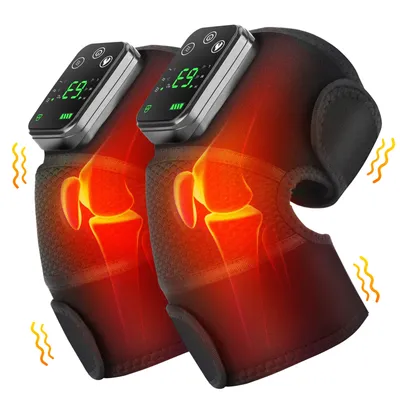 Thermal Knee Massager 3 in 1 Shoulder Knee Elbow Heating Massage Support Brace Rechargeable